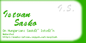 istvan sasko business card